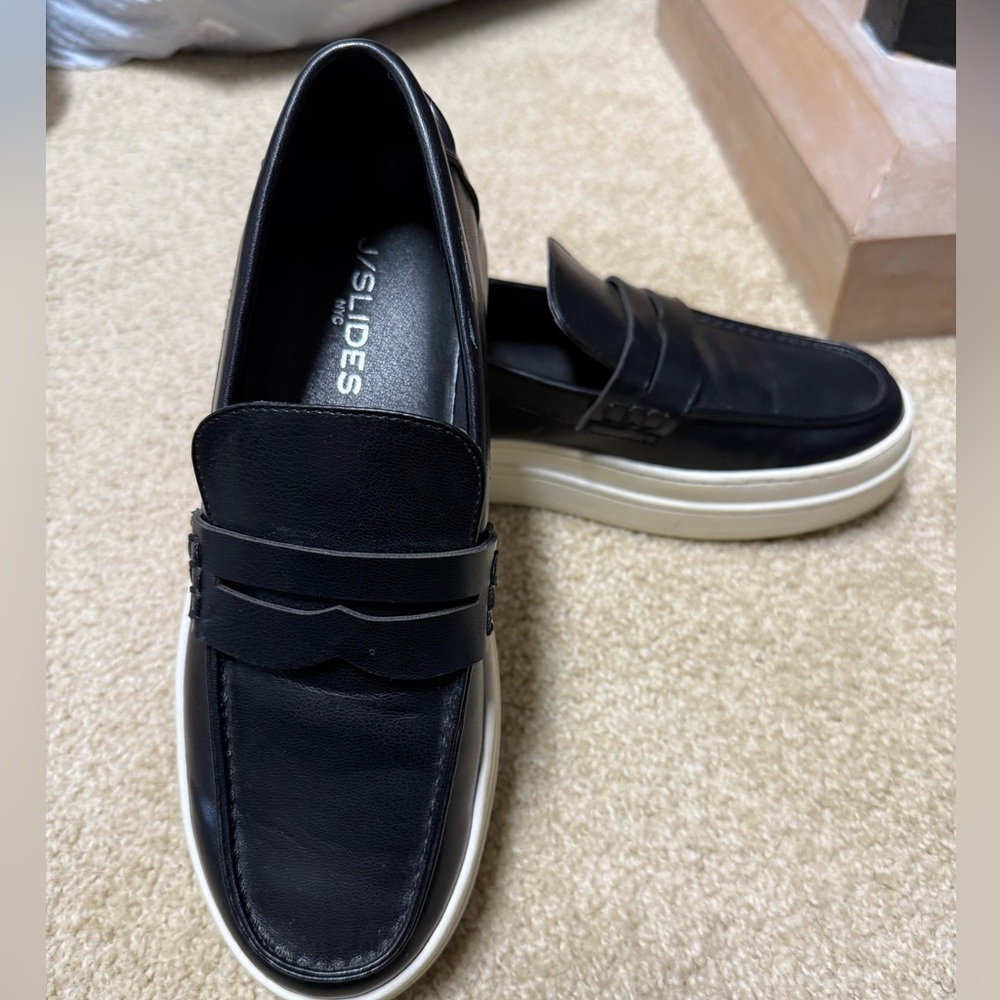 J/SLIDES Women’s Black Loafers size 8 - Picture 5 of 7